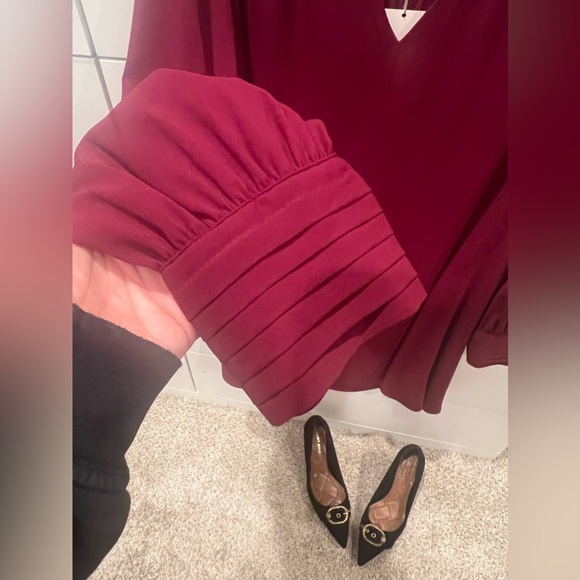 NWT burgundy shift dress. - Picture 5 of 7